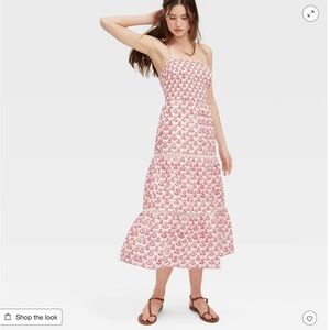 Roller Rabbit x Target Floral Tie Shoulder Maxi A-Line Dress Small Summer Dress